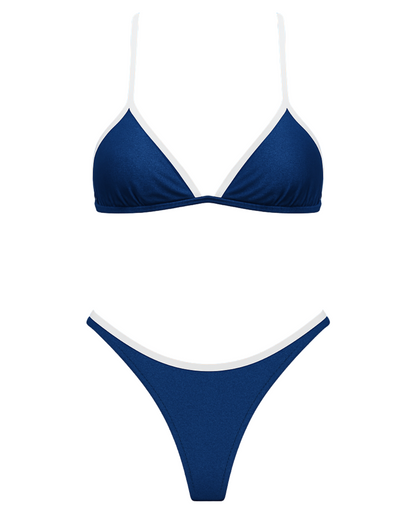 Signature Dark Shiny Blue / White